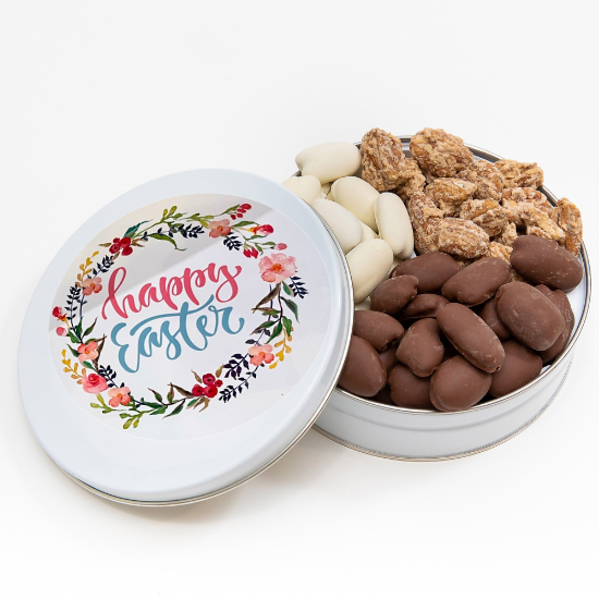 EASTER PECAN GIFT TIN, ALL SIZES